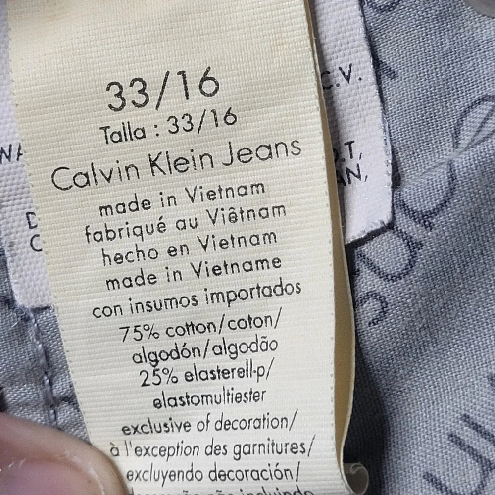 Calvin‎ Klein Boot Cut Stretch Shape Jeans Womens Sz 33/16 Blue Denim High Rise